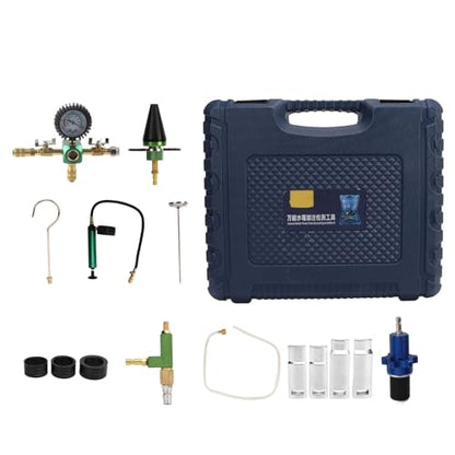 Universal Coolant System Vacuum Refill Kit with Antifreeze Changer, Leak Tester, for Most Vehicles, Efficient and Convenient Toolbox with 15 Piece Set