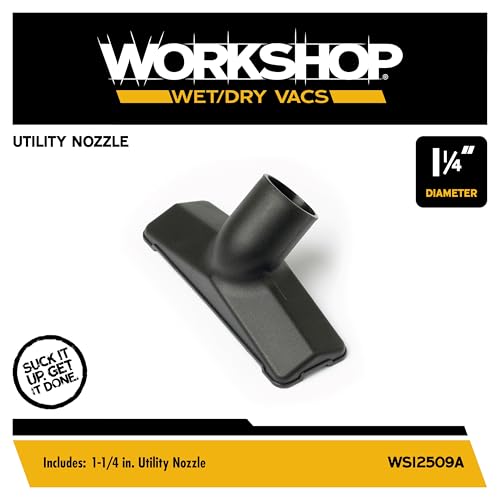 WORKSHOP Wet/Dry Vacs WS12509A 1-1/4-in. Utility Nozzle Vacuum Attachment - size: 1.25 Inch