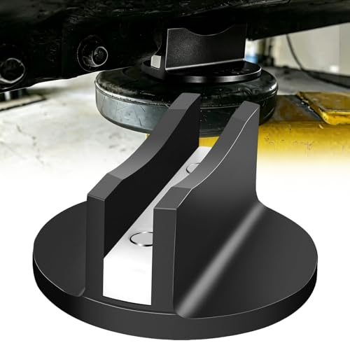 Magnetic Jack Pad Adapter, Black, 1 PC | Aluminum, 0.45'' Slotted Jack Pad, Universal Puck, Pinch Weld Frame Rail Adapter, for Most Sedans Pickups SUVs - color: Black