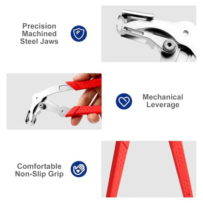 Trim Removal Tool, Car Clip Pliers, Professional Plastic Fastener Remover, Damage-Free Auto Door Trim, Push Pin & Interior Exterior Disassembly Tool