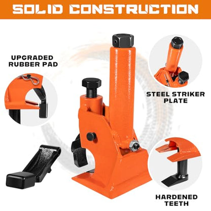 Camoo Manual Tire Bead Breaker, 38"-42" Tires Changer Tool with Rubber Pad | Easy-Operated Heavy-Duty Tire Repair Tool for ATV, Golf Cart, Trucks,Tractors and More Cars
