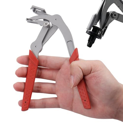 Automotive Clip Removal Tool & Trim Removal Pliers, Multi-Functional Heavy Duty Car Fastener Remover for Door Panels, Trim Clips, Rivets & Interior Panels (Red) - color: Red