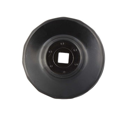 Steelman Low Profile Oil Filter Cap Wrench Socket 80mm x 15 Flute, 3/8-inch Drive, Heavy Duty Chrome Vanadium Steel - size: 80 Millimeter x 15 Flute