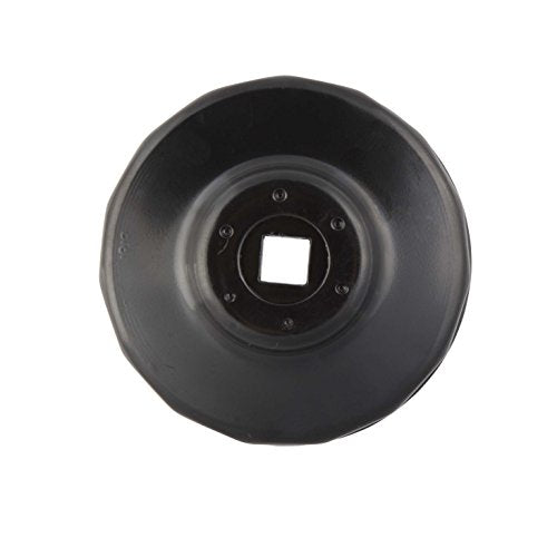 Steelman Low Profile Oil Filter Cap Wrench Socket 80mm x 15 Flute, 3/8-inch Drive, Heavy Duty Chrome Vanadium Steel - size: 80 Millimeter x 15 Flute