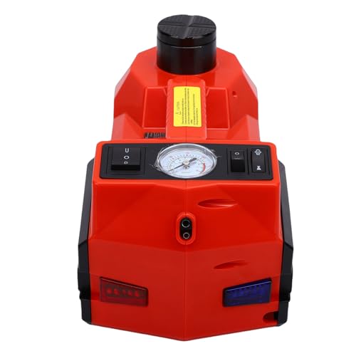 Luocute Electric Car Jack Kit, 5 Ton 12V Powered Hydraulic Jack with Tire Inflation Pump and Impact Wrench, for Vehicle Lifting and Emergency Roadside Assistance