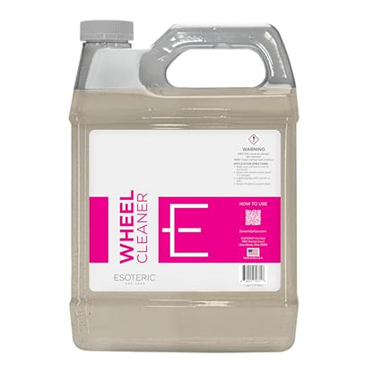 ESOTERIC Wheel Cleaner, Effective Iron Removing Wheel Cleaner, Safe & Versatile Brake Cleaner for Alloy, Chrome, Aluminum, Steel Wheels, Iron Remover, Best Car Detailing Supplies - size: 1 Gallon