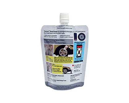 TireJect Automotive Compact Car 2-in-1 Tire Sealant & Bead Sealer Kit (2-Pack with Injector) - size: Compact Car, Mid-size Sedan (2-pack)