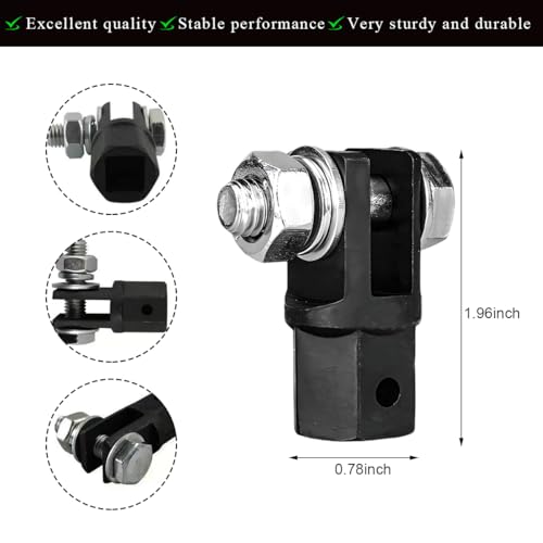 Scissor Jack Adapter, Scissor Jack Drill Adapter for 1/2" Drive Impact Wrench or 13/16" Lug Wrench, Power Drill Scissor Jack Connector for Car RV Trailer, Car Accessories