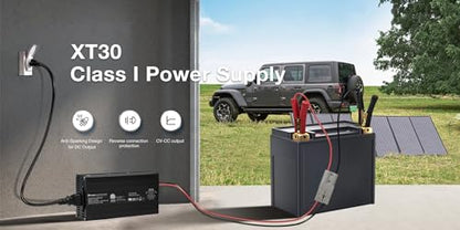 14.6V 10A LiFePO4 Battery Charger, 12V 4-String Lithium Smart Charger with Anti-Spark & Active PFC, Wide 90-264V AC for RV/Deep Cycle, Anderson to Alligator Clips - size: 12v 10a