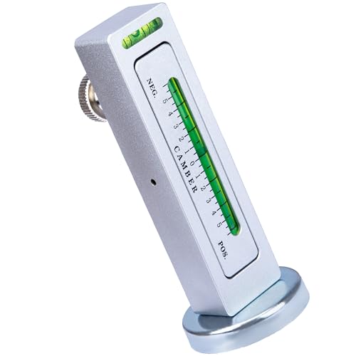 Sixzoo Wheel Alignment Tool, Universal Camber Alignment Tool, Adjustable Magnetic Gauge Tools, Alignments Tools Automotive, Caster Camber Gauge, Tire Repair Accessories for Most Cars Trucks RVs - color: Silver