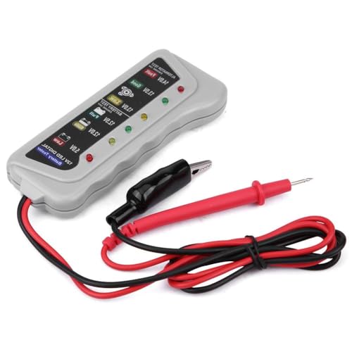 Car Battery Tester, 2-14.8V Automotive Battery Analyzer and Maintenance System, LED Display, for Cars, Motorcycles, 12V Storage Batteries