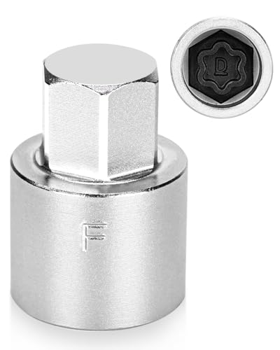 D Wheel Lock Key,Locking Lug Nut Key Compatible with Toyota | Security Lug Nut Socket for Lexus,Tacoma, Locking Lug Nut Removal Tool to Remove Anti-Theft Lug Nuts - color: Model D