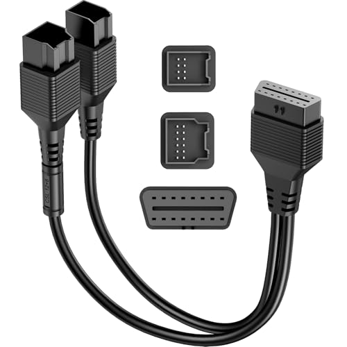 THINKCAR 12+8 Pin Connector to OBD2 Adapter for Chrysler, Security Gateway Bypass Cable for FCA SGW Vehicles for Diagnostic, Works with All OBD2 Scanners,for Dodge,for Jeep,for Ram,for Fiat Year 2018+