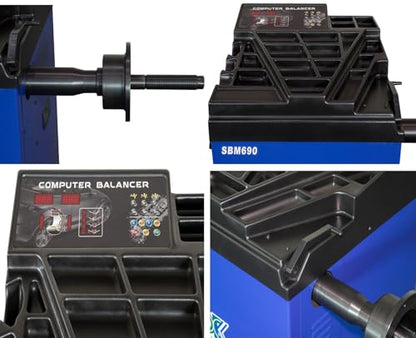 XK New Model 988 Tire Changer Tire Machine Wheel Changers Combo 690 Balancer Rim Clamp with 36 Month Part Replacements 110V - color: Model: 988+690