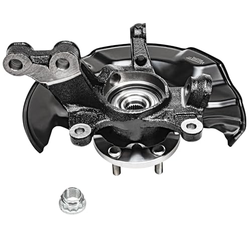 Detroit Axle - 4pc Steering Knuckles Kit for 09-13 Toyota Corolla Matrix, 2 Front Steering Knuckles & Wheel Bearing Hubs 2 Rear Wheel Bearing and Hubs 2009 2010 2011 2012 2013 Replacement - size: 4UW48584/Kit