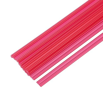 MECCANIXITY 10pcs 13 Inch Plastic Welding Rods PP Welding Strips Welder Rods for Car Bumper, Kayak Repair, Plastic Welder, Red - color: Red, size: 13 Inch