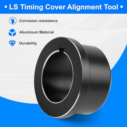 LS Timing Cover Alignment Tool for LS Series,Black | Front Seal Installer Seal Kit For LS1 LS2 LS3 LS6 LS LQ4 LQ9, Compatible with 4.8 5.3 5.7 6.0 6.2 - color: Black