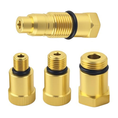 4PCS Compression Tester Automotive Adapter,Thickened O-Ring Airtight Seal Cylinder Compression Tester Adapter,Anti-Rust Spark Plug Testers Adaper for Gas Engine,Motorcycle