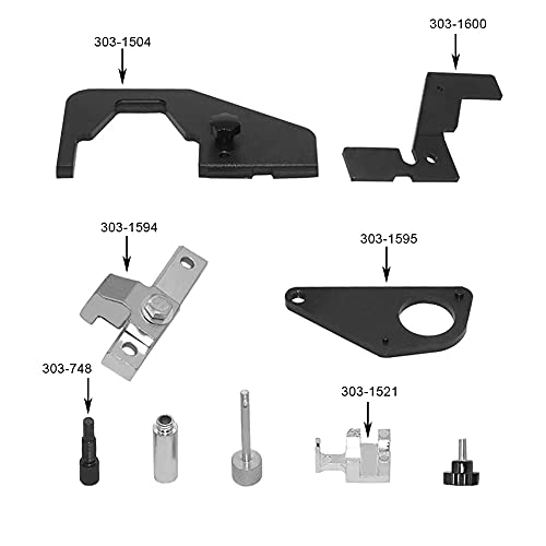 Engine Camshaft Timing Locking Tool Set for Jaguar/Land Rover Evoque 2.0T/Ford 2.0 SCTi Ecoboost Ti-VCT Mondeo Focus - color: Black