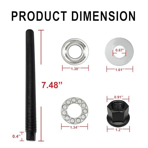 LS Harmonic Balancer Installation Tool, Crank Pulley Install Tool 551141, Compatible with GM 1997-UP V8 LS1 LS2 LS3 LS4 LSX LSA LS6 LQ4 LQ9 （Thread Size M12 × 1.75）
