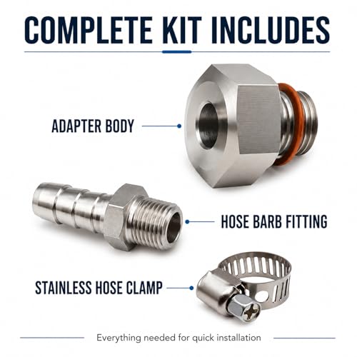 Oil Pump Priming Adapter Kit Compatible with All Chevy GM, LS Engines LS1 LS2 LS3 LSX 5.3L 6.0L 6.2L，Stainless Steel Oil Drain Valve, M16x1.5 to 1/8 NPT Oil Pan Drain Plug