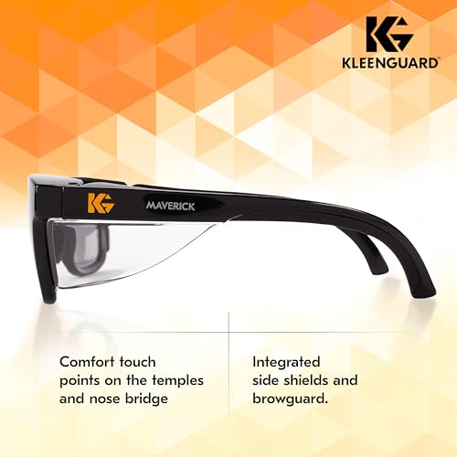 KLEENGUARD unisex-adult Kleenguard Maverick Eye Protection - color: Black Frame