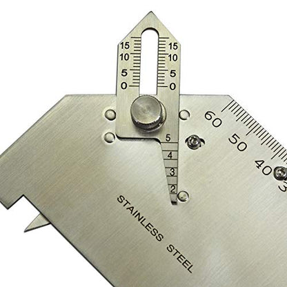 RIVERWELD Bridge Cam Gauge Welding High-Low Misalignment SK-8 Metric | Checks Depth of Undercut or Pitting Fillet Weld Length or Throat Size Angle of Preparation - style: SK-8 Metric