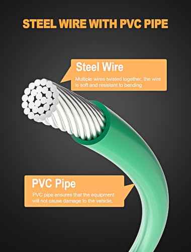 EVOULTES Car Sunroof Cleaning Brush with 2 Pack Straw Cleaning Brush | 120 Inch Flexible Pipe Brush, 2 Pack Straw clean brush, PVC Hose, Nylon Bristles, Car Sunroof, Windshield Wiper Drain Hole - size: 120 Inch (w/ 2Pcs Short Brush)