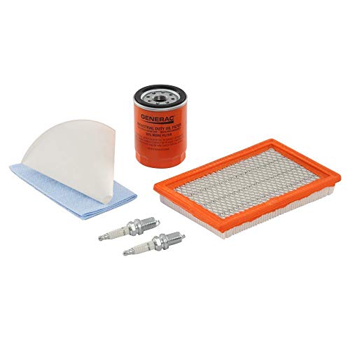 Generac 6484 Maintenance Kit for 12-18 kW Generators | Fits 760cc–990cc Engines, Includes Air & Oil Filters, Spark Plugs & More, Complete Kit for Peak Generator Performance
