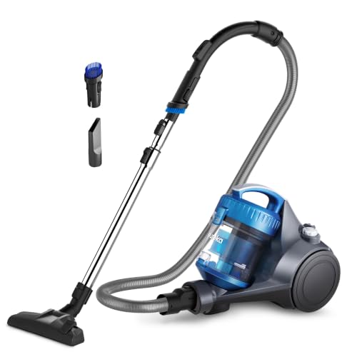 Eureka WhirlWind Bagless Canister 2.5L Vacuum Cleaner, Lightweight Vac for Carpets and Hard Floors, NEN110A, Blue - color: Blue