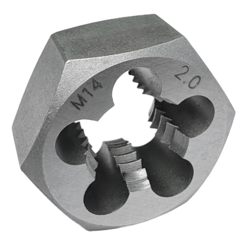 M14x2.0 Metric Hex Rethreading Die Alloy Steel Right Hand Die for Thread Repair and Maintenance - size: M14x2.0