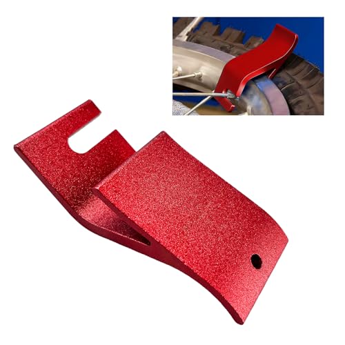 Motorcycle Tire Bead Installation Holder Hook, Off-Road Tyre Change Removal Install Assistance Tool, Aluminum Alloy Tire Bead Holder Tyre Remover for Dirt Bikes Motorcycles (Red) - color: Red