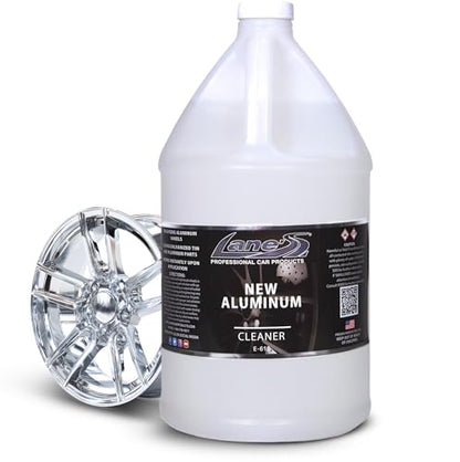 LANE'S New Aluminum Car Wheel Cleaner and Brightener | 1 Gallon (Pack of 1) | Acid Rim Cleaner, Shines & Eliminates Hard Scrubbing | Brake Dust, Oxidation & Rust Remover for Cars, SUVs, Trucks, and More - size: 128 Fl Oz (Pack of 1)