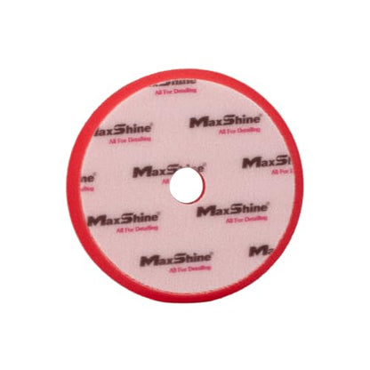 Maxshine 5” Universal High Pro Finishing Foam Pad – Compatible with DA & Rotary Polishers – Professional Detailing Pad for High-Gloss Finishing – Washable & Reusable – Hook & Loop Backing - size: 5", style: Finishing