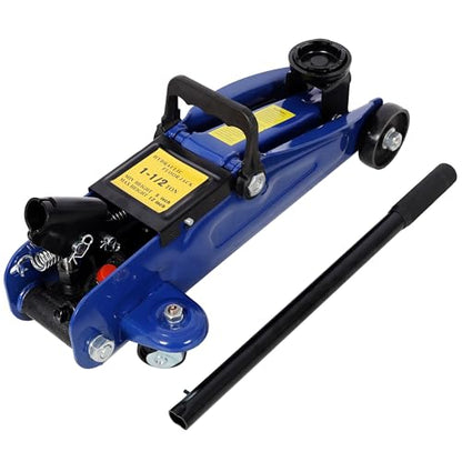1.5 Ton Low Profile Hydraulic Trolley Service/Floor Jack, Floor Jack 1.5 Ton (3,000 LBs) Hydraulic Car Jack, Lifting Range 5"-11.8" - color: Not Include Case