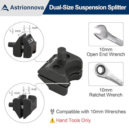 Universal Suspension Strut Spreader Tool - Heavy Duty Dual-End Strut Removal & Lower Ball Joint Separator, Eliminates Hammering Damage on VW Audi BMW Ford - size: Suspension Strut Spreader Tool