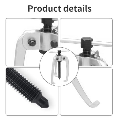 3 Jaw Puller 2.25in/60mm Universal Bearing Gear Pullers | Heavy Duty Extractor Tool, High Carbon Steel Puller, Adjuestable Pulley Removal Tool for Bearings/Flywheels/Pulleys Remove - size: Micro 3Jaw 0.4-2.25 In