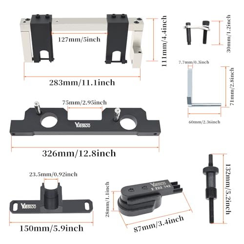 Camshaft Alignment Timing Tool Kit, Compatible with BMW N20 N26 Engine | with Flywheel Holder Tool & Balance Shaft Tool & Fuel Injector Install Removal Tool, with Gloves - size: 23PC