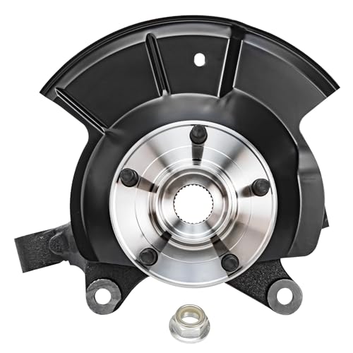 Detroit Axle - Front Left Steering Knuckle for 2011-2014 Ford Edge 2011-2015 Lincoln MKX, Driver Side Steering Knuckle & Wheel Bearing Hub Assembly 2012 2013 Replacement - size: KA057/Kit