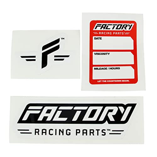 Factory Racing Parts Oil Change Kit compatible with Honda XR500R XR600R TRX300 TRX350 TRX400 – Includes 3 Quarts of 10W-40 Full Synthetic Oil, 1 Filter, 1 Crush Washer, 1 Funnel, 1 Oil Change Sticker