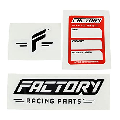 Factory Racing Parts Oil Change Kit compatible with Honda XR500R XR600R TRX300 TRX350 TRX400 – Includes 3 Quarts of 10W-40 Full Synthetic Oil, 1 Filter, 1 Crush Washer, 1 Funnel, 1 Oil Change Sticker