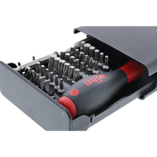 Wiha 71994 Bits Collector With Torx, Slotted, Phillips, Pozidriv, Square And Hex Inch Bits, 27 Piece