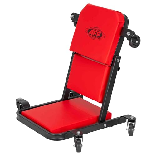 AFF 3-Way Mechanic Creeper & Shop Stool - Heavy Duty Low Profile Seat with Backrest Converts to Creeper & Garage Stool - for Garage & Shop Use - style: 3-Way Creeper Seat