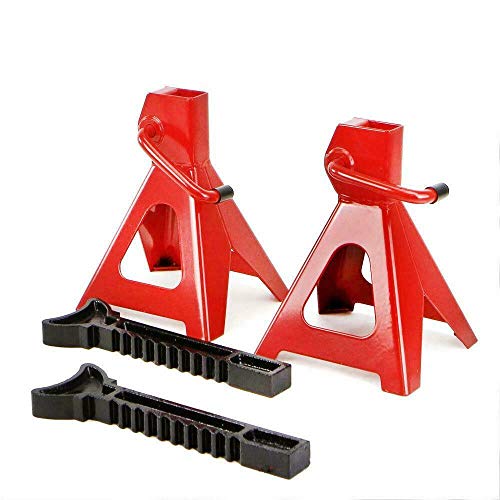 3 Ton 6,600 Lbs Jack Stands High Lift Set Capacity Steel Car Auto Shop Axle | Hoist Lift Portable for SUV Truck RV 1 Pair