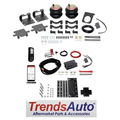 TrendsAuto Firestone Airide Red Label Air Spring Rear Kit with Air Command Dual Wireless App & Remote Kit Standard Compressor fits 2011 2026 Silverado Sierra 2500HD 3500HD | Includes TrendsAuto Decal - size: Dual Path