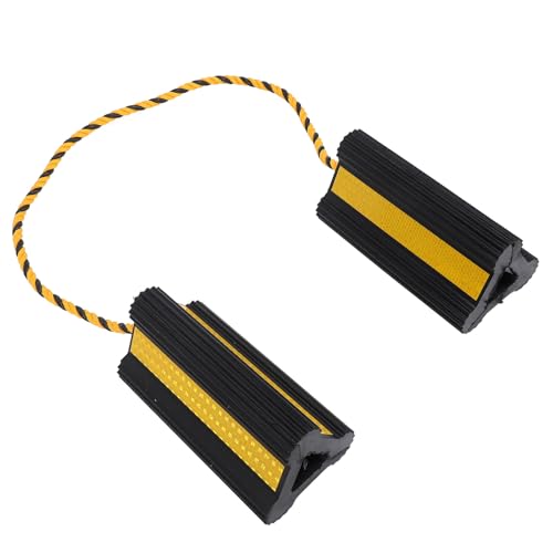 Heavy Duty Rubber Wheel Chocks, 210x100x100mm, 1 Pair, for Travel Trailers, RVs, Cars, and Trucks