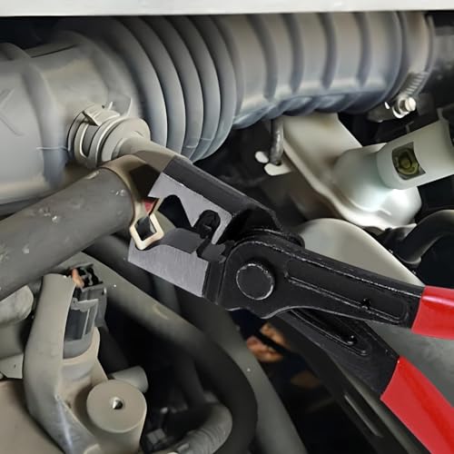 Car CV Boot Clamp Pliers, 6.9 Inch Steel Automotive Hose Clamp Pliers, Heavy Duty Clamps Removal Tool for Clic-R Type, Fuel Line, CV Boot Clip, Universal Car Accessories Repair Tools