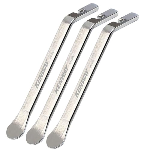 Bicycle Tire Lever Tyre Spoon Changing Tool, Stainless Steel Portable Bike Tire Levers to Repair Bike Tube, Set of 3