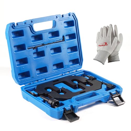 Fordnova Camshaft Holding Tool Kit with Tension Tool, Engine Timing Tool Kit, Timing Alignment Holder Tool Compatible with Ford 3.5L 3.7L 4V Engines EcoBoost Replace 303-1248 303-1530 RT11 - color: 303-1248