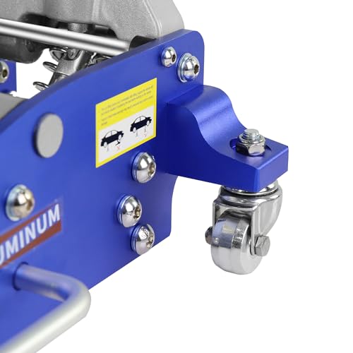 2.5 Ton Floor Jack Hydraulic Low Profile Jack Racing Heavy Duty Aluminum and Steel Racing Floor Jack with Dual Piston Quick Lift Pump 2.5 Ton (5000 lb) Capacity Lift Range 3.7"-18.7" Grey - color: Aluminum 2.5T Dual Pump 3.7"-18.7"